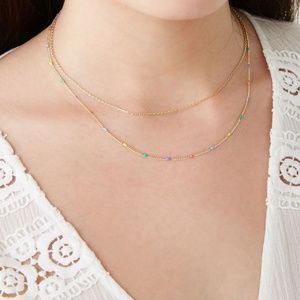 BRAND NEW Multicolor Beaded Necklace Set